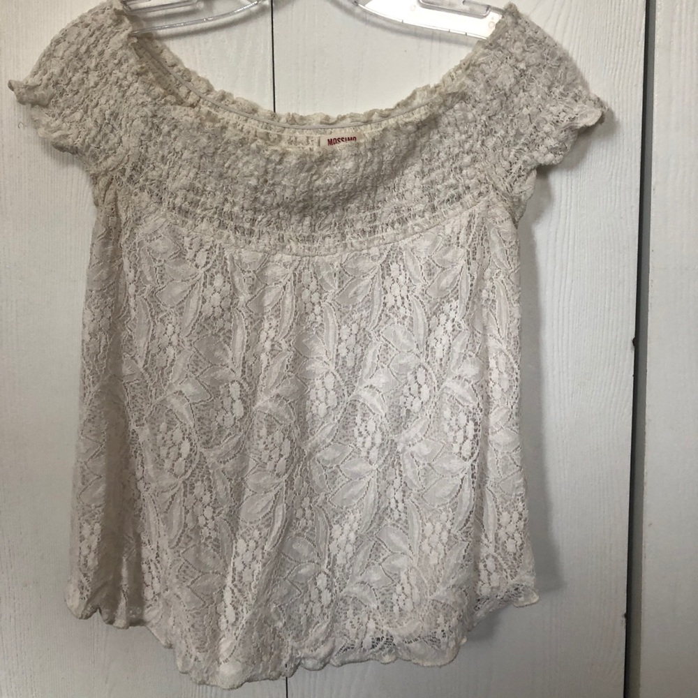 Mossimo off the shoulder lace top size XS